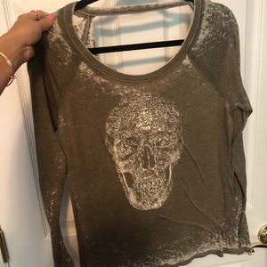 Green long sleeve top